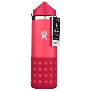Hydro Flask Wide Mouth Water Bottle w/Straw Cap NEW
